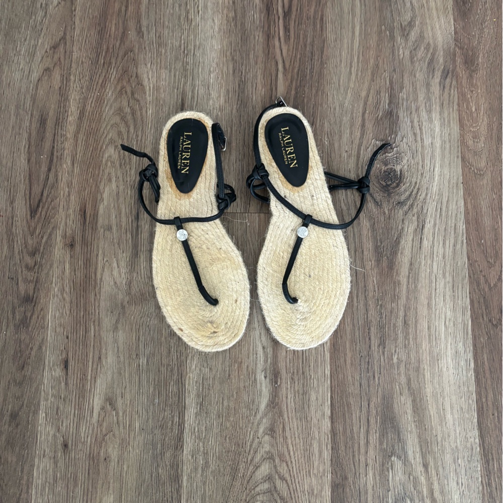 Ralph Lauren Raffia Sandals
